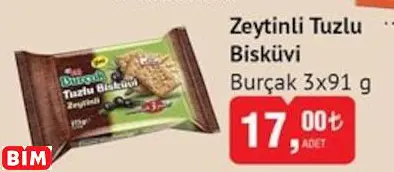 BURÇAK ZEYTİNLİ TUZLU BİSKÜVİ
